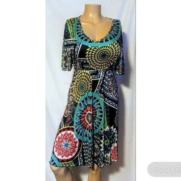 Casa Lee Medallions Dress M - Picture 1 of 7